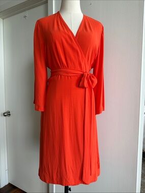 Eileen Fisher 🧡 Orange 🍊 Wrap Dress